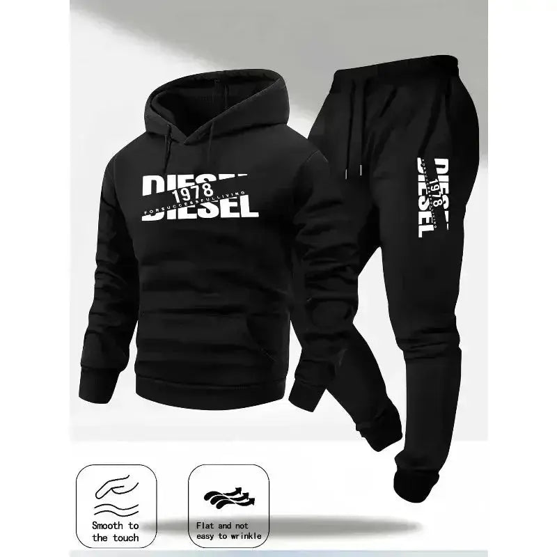 Men's 2-Piece Jogging Set – Hoodie + Pants, S–XXXL